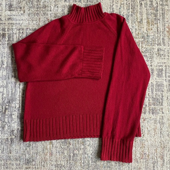 Gap CashSoft Turtleneck Sweater Red size large tall - Picture 2 of 5